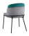 Стул Дабл велюр серый с изумрудной вставкой (Стул Дабл изумрудный)