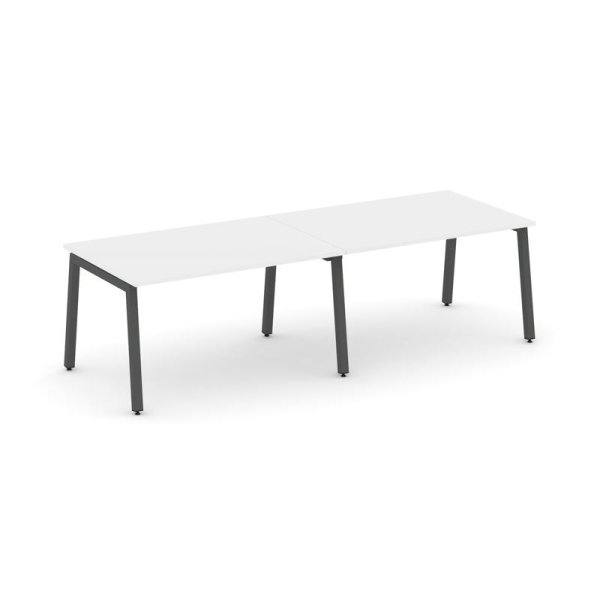 Стол переговорный SN-5A.SPRG-011.3 (1960х980х750) (Белый/Металл Антрацит)