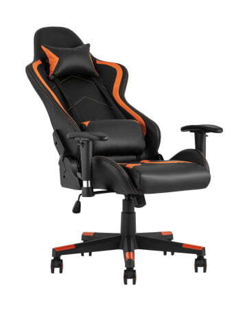 Кресло игровое TopChairs Cayenne оранжевое (Геймерское кресло Cayenne оранжевый)