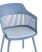 Стул Crocus с подушкой велюр голубой (Стул пластиковый Crocus голубой)