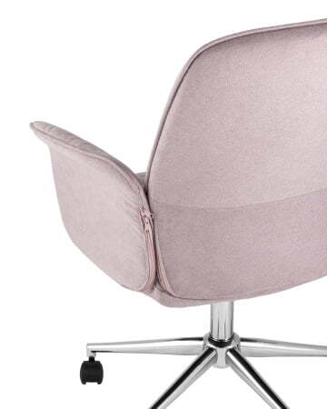 Стул офисный Simona розовый (Офисное кресло Simona розовый)