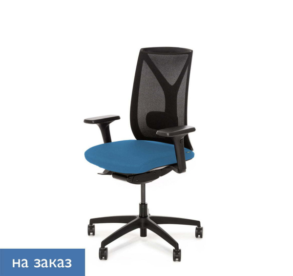 DION M Кресло синх. опоры пластик (Голубой | Черный)