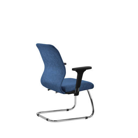 Кресло для руководителя Метта SU-Mr-4(Vivaldi)/подл.200/осн.007 (Светло-синий)