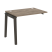 Наборный элемент рабочей станции на деревянных опорах Onix Wood OW.1.NRS-1.7 980x720x750 (Тиквуд Светлый/Дуб Темный)