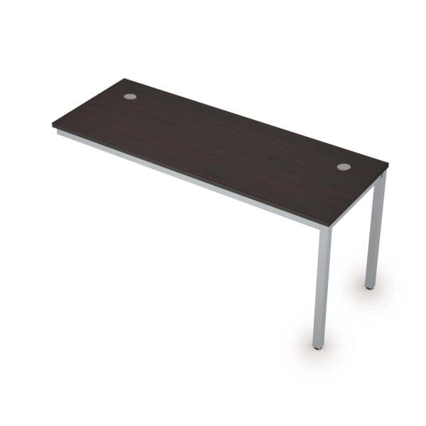 6МБК.164 Линейные бенч-системы, конечный модуль (1600x600x750) (Венге/Алюминий матовый)