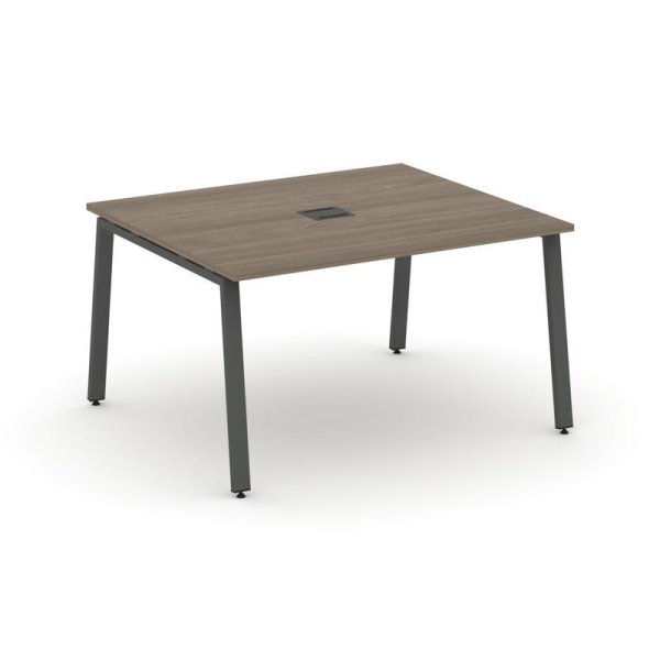 Стол переговорный SN-6A.SPRG-033 (1380х1180х750) (Вяз Благородный/Металл Антрацит)