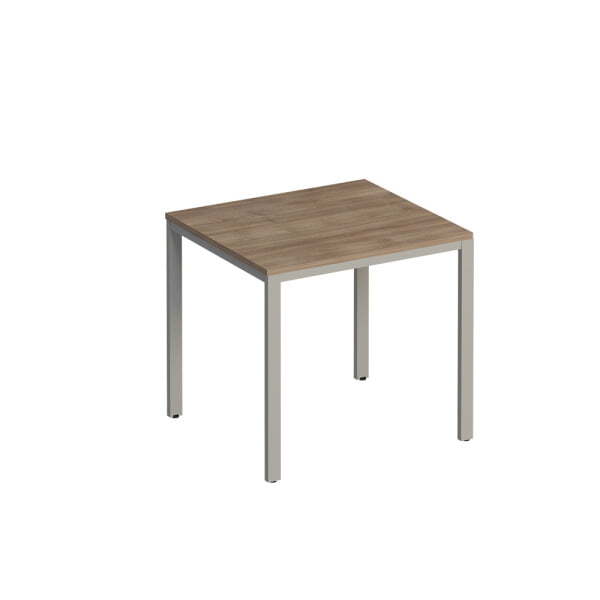 Стол письменный на металлокаркасе  Комфорт МП2 К 180 844x750x750 (Дуб шамони темныйСерый)