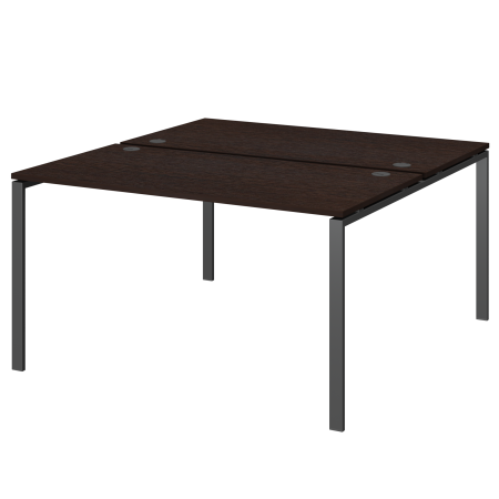 Бенч двойной на 2 рабочих места Арго-М АМБ-002 1200x1496x760 (Дуб венге/Антрацит)