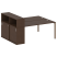 Рабочая станция с опорным шкафом-купе Metal System Style БП.РС-СШК-2.4 2010x1475x1098 (Дуб Наварра/Серый металл)