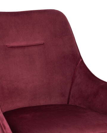 Стул Диана велюр бордовый (Стул Диана бордовый)