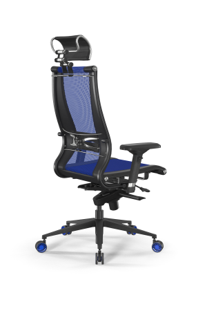 Кресло для руководителя Метта Samurai L2-16D - TS+Infinity /Kb09/Nb09/D04P/H2cL-3D(M06.B11.G22.W27) (Синий | Черный)