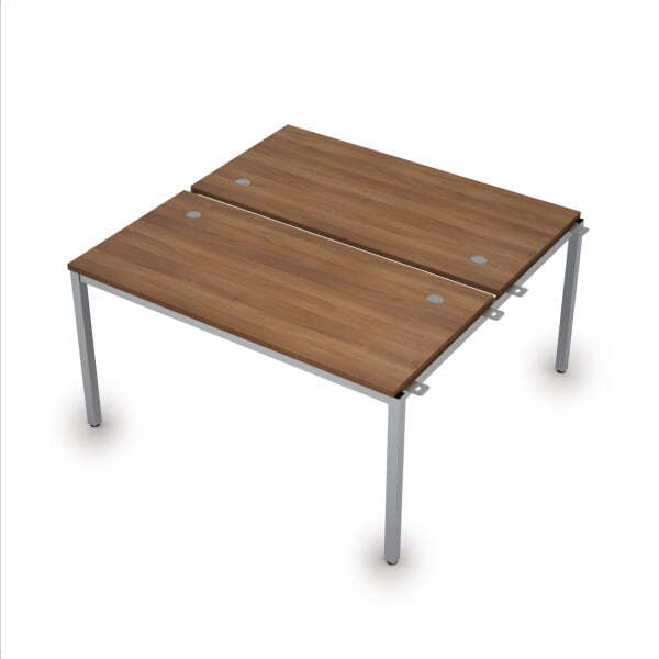 6МБН.279 Сдвоенные бенч-системы, начальный модуль (1400x1435x750) (Шамони темный/Алюминий матовый)