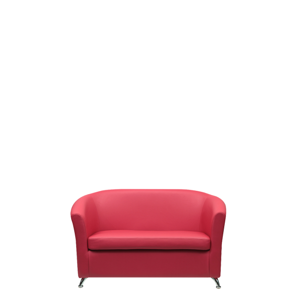 Диван офисный Коломбо (С-100) 2-х местный (Розовый)