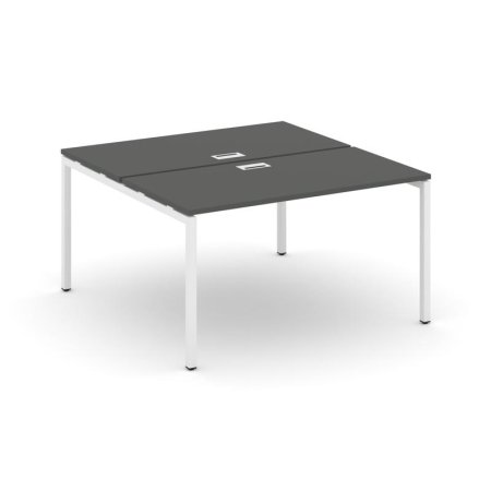 Рабочая станция 2-х сторонняя SN-4P.DRS-021 (980х1632х750) (Антрацит/Металл Белый)