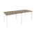 Рабочая станция на П-образном м/к Onix O.MP-RS-2.1.8 1960x800x750 (Тиквуд Темный/Белый Металл)