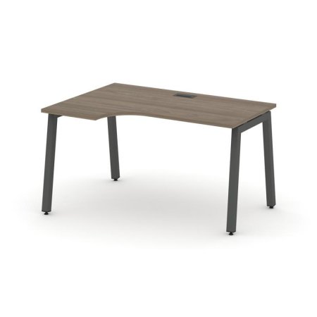 Стол рабочий эргономичный SN-5A.SPA-012(L) (1580х700/980х750) (Вяз Благородный/Металл Антрацит)
