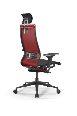 Кресло для руководителя Метта SynchroSit 10 B2-107D - T /Km00/Nb00/D32P/H3mL-2D(M23.B11.G19.W03) (Красный | Черный)