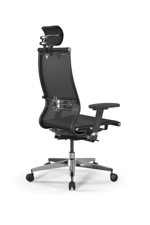 Кресло для руководителя Метта SynchroSit 10 L2-107D - TV /Km00/Nb00/D03P/H3mL-3D(M24.B22.G18.W03) (Черный)