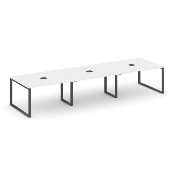 Стол переговорный SN-6O.SPRG-054 (4740х1180х750) (Белый/Металл Антрацит)
