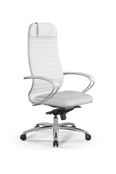Кресло для руководителя Метта Samurai L1-4K - Infinity /Uc02/Wm06/K2cL(M06.B31.G04.W03) (Белый)