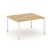 Стол переговорный SN-5P.SPRG-032 (1180х1180х750) (Тиквуд Светлый/Металл Антрацит)