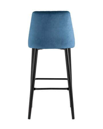 Стул барный Диего велюр пыльно-синий (Стул барный Диего синий)