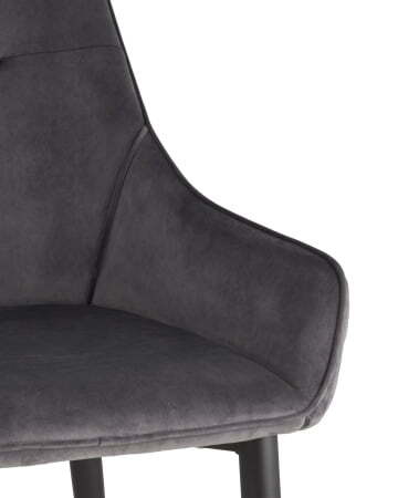 Стул Диана велюр серый (Стул Диана серый)