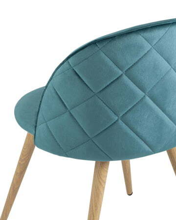 Стул Лион велюр с ромбами аквамарин (Стул Лион аквамарин)