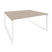 Рабочая станция на О-образном м/к Onix O.MO-D.RS-2.4.7 1580x1475x750 (Тиквуд Темный/Белый Металл)