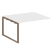 Проходной наборный элемент переговорного стола Metal System Style БО.ППРГ-3 1400x1235x750 (Дуб Наварра/Серый металл)