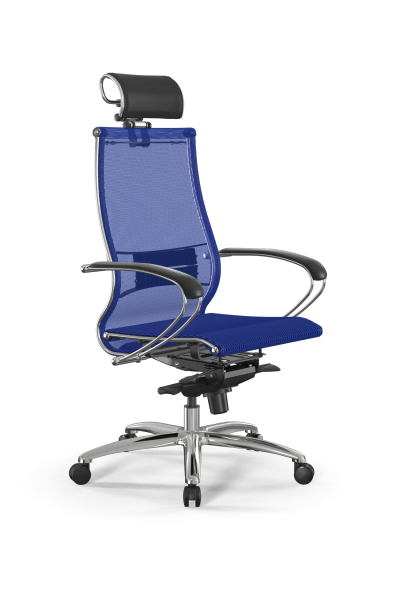 Кресло для руководителя Метта Samurai L2-5K - TS /Kc00/Nc00/K2cL/H2cL-3D(M06.B31.G04.W03) (Синий)