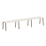 Рабочая станция на 3 рабочих места на А-образном м/к Metal System Style БА.СМ-3.3 4200x720x750 (Дуб наварра/Серый металл)