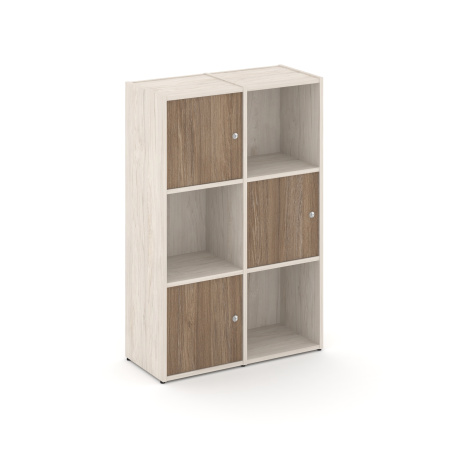 Стеллаж Locker Plus LK.K-002 798x350x1203 (Денвер Светлый | Дуб Аризона)