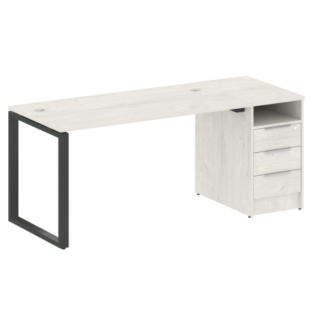 Рабочая станция Metal System Style БО.РС-СТП1.3 1812x720x750 (Дуб Наварра/Антрацит металл)