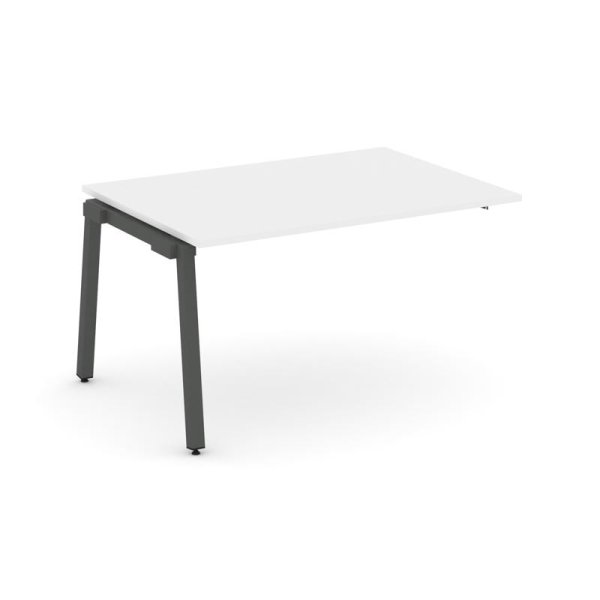 Проходной наборный элемент переговорного стола SN-5A.NSPRG-001.3 (980х980х750) (Белый/Металл Антрацит)