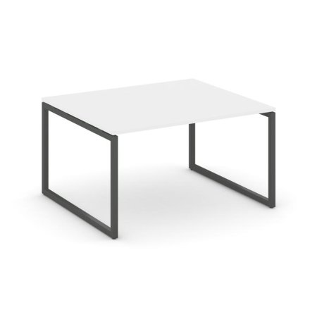 Стол переговорный SN-4O.SPRG-033.3 (1380х1180х750) (Белый/Металл Антрацит)