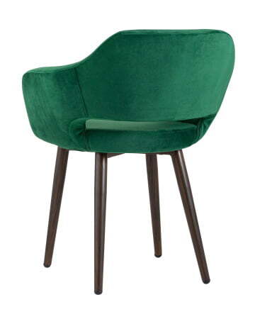 Стул с подлокотниками Саймон велюр темно-зеленый (Стул Саймон темно-зеленый)