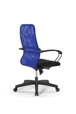 Кресло для руководителя Метта Sit 8 B2-8K - X1+UMF(X1) /Uh00/Wh00/K1bL(M09.B02.G15.W01) (Синий | Черный)