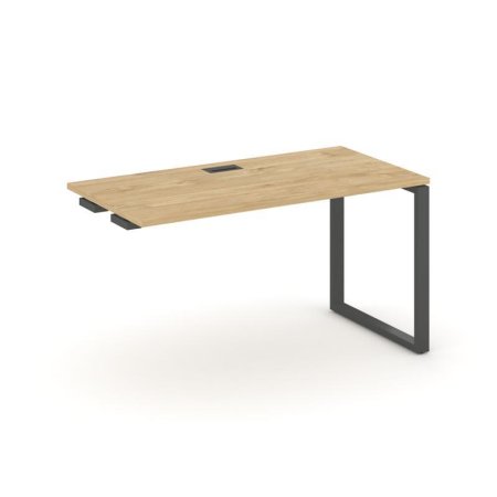 Стол-приставка к опорным элементам SN-6O.OPRS-013 (1380х700х750) (Тиквуд Светлый/Металл Антрацит)