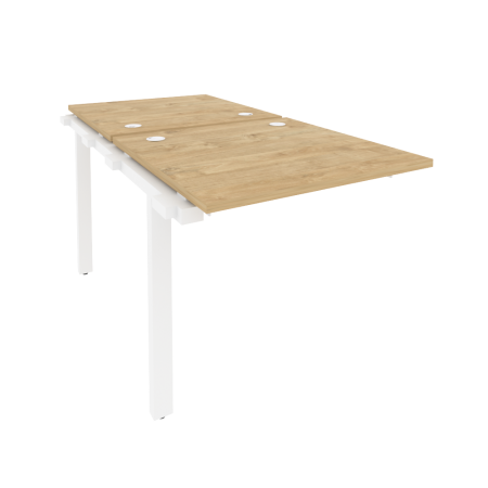 Наборный элемент рабочей станции на м/к Onix O.M-2.NRS-0.8 780x1635x750 (Тиквуд Светлый/Белый Металл)