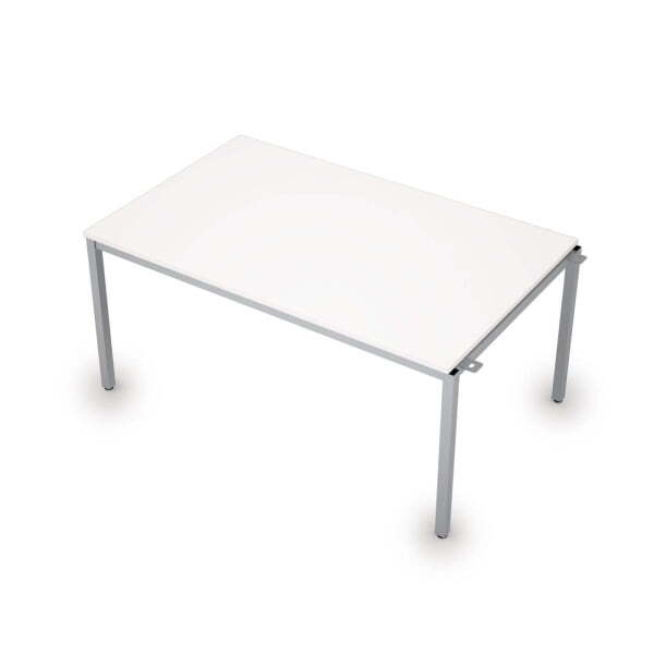 6МПН.004 Бенч-системы для переговорных столов, начальный модуль (1600x1000x750) (Белый/Алюминий матовый)