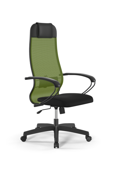 Кресло для руководителя Метта Sit 10 B1-111K - X2+UMF(X1) /Ub00/Wh00/K1bL(M09.B02.G15.W01) (Зеленый | Черный)