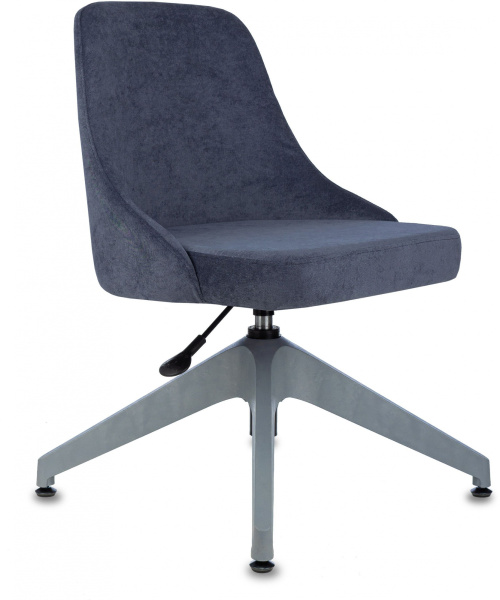 Кресло CH-340GLZ синий Light-27 крестов.4-луч. пластик пластик серый (Синий)