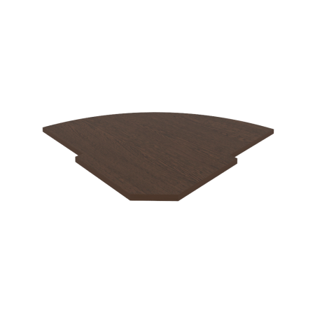 Полка для угловой секции Riva А.РС-5.1 815x815x22 (Венге-Металлик)