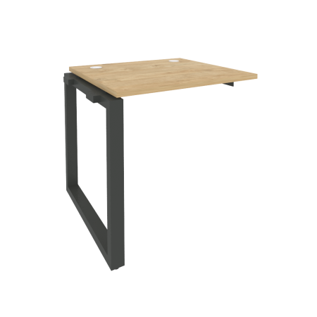 Наборный элемент рабочей станции на О-образном м/к Onix O.MO-1.NRS-0.7 780x720x750 (Тиквуд Светлый/Черный металл)