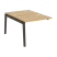 Наборный элемент рабочей станции на деревянных опорах Onix Wood OW.2.NRS-1.7 980x1475x750 (Тиквуд Светлый/Дуб Темный)