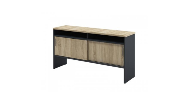 Тумба-купе Инновация I-68 1432х380х750 (Дуб сонома/Антрацит)