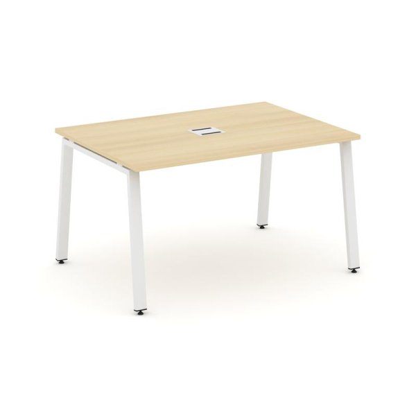 Стол переговорный SN-6A.SPRG-001 (980х980х750) (Акация Лорка/Металл Белый)