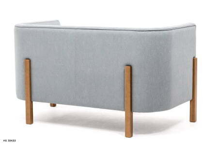 TORDINO Диван 3-местный высокий (СЕРО-ГОЛУБ/ОРЕХ)