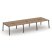 Рабочая станция 2-х сторонняя SN-5A.DRS-061 (2940х1232х750) (Тиквуд Светлый/Металл Антрацит)